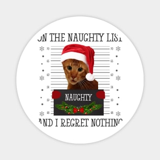 On The Naughty List And I Regret Nothing Magnet